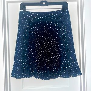 Navy and White Ann Taylor skirt, size 2P.